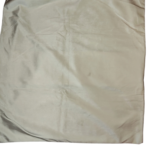 Beige & Gold Stripe Velvet Throw Pillow Case Sham - Picture 5 of 7